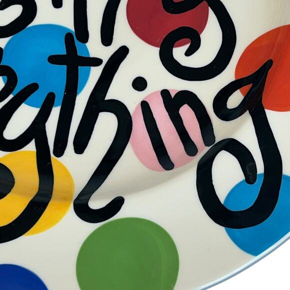 Happy Everything Big Dot Plate Coton Colors Colorful Festive Birthday Holiday - Picture 4 of 11